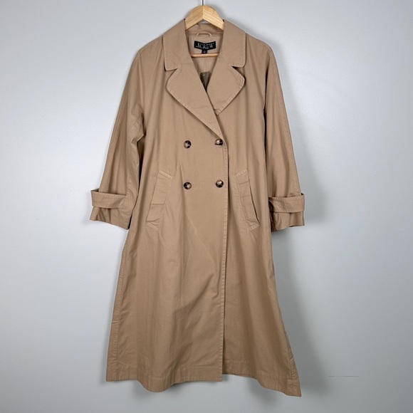 J. Crew Relaxed heritage trench coat in chino Light Khaki NEW BT324 - Picture 6 of 12